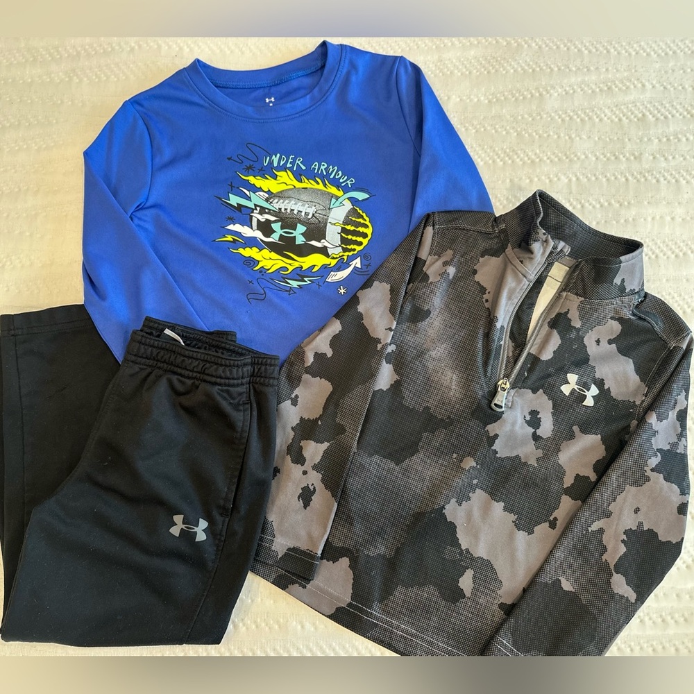 Under Armour shirts and pants